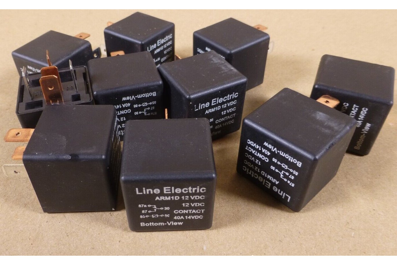 (10x) Line Electric ARM1D 12VDC SPDT Relay , 40A 14VDC Contact | Electrical MRO Replacement Parts & Components and Commercial Electrical Supplies Company