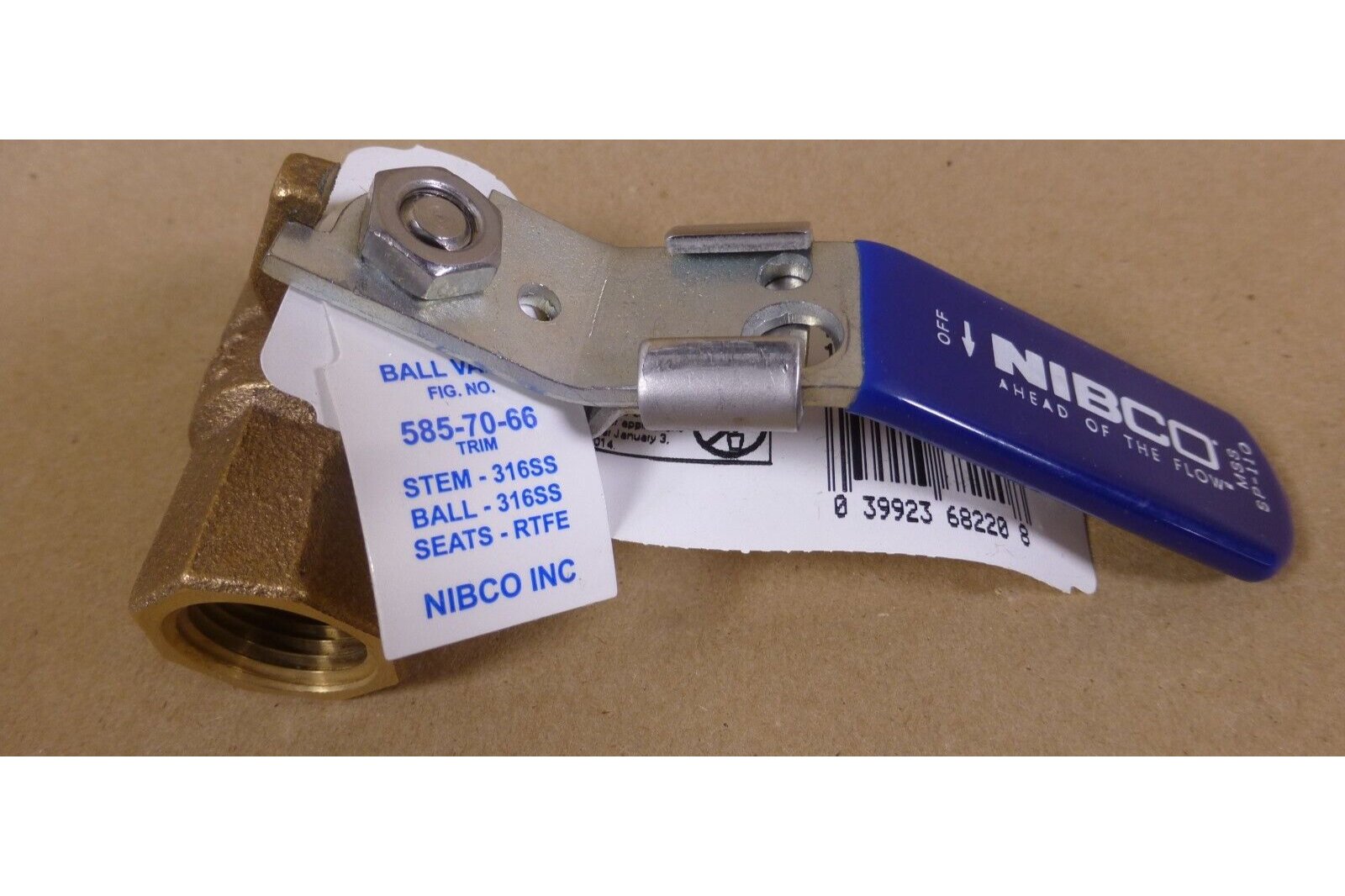 (10x) Nibco T-585-70-66-LL Bronze Full Port 1/2" FNTP Locking Lever Ball Valve | Industrial MRO Replacement Parts, Manufacturing Machine Parts & Components, Heavy Equipment Parts Supplier