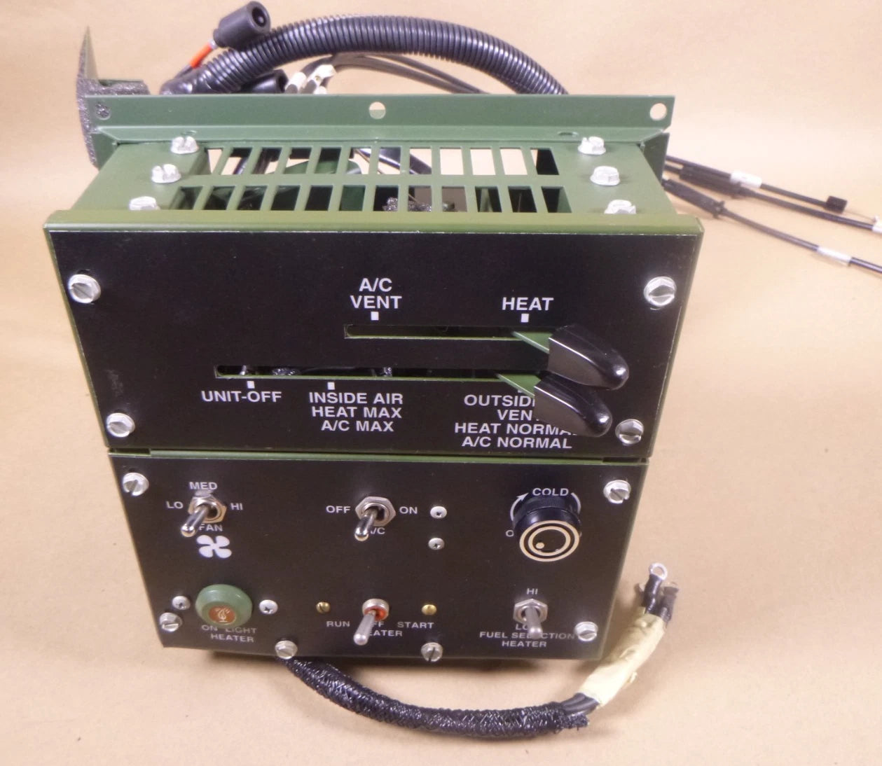USGI M997 A1 A2 Humvee Ambulance A/C Heater Control Box 410913, 2540-01-265-3234 | Genuine HMMWV Replacement Parts and Military Surplus Humvee Parts & Accessories