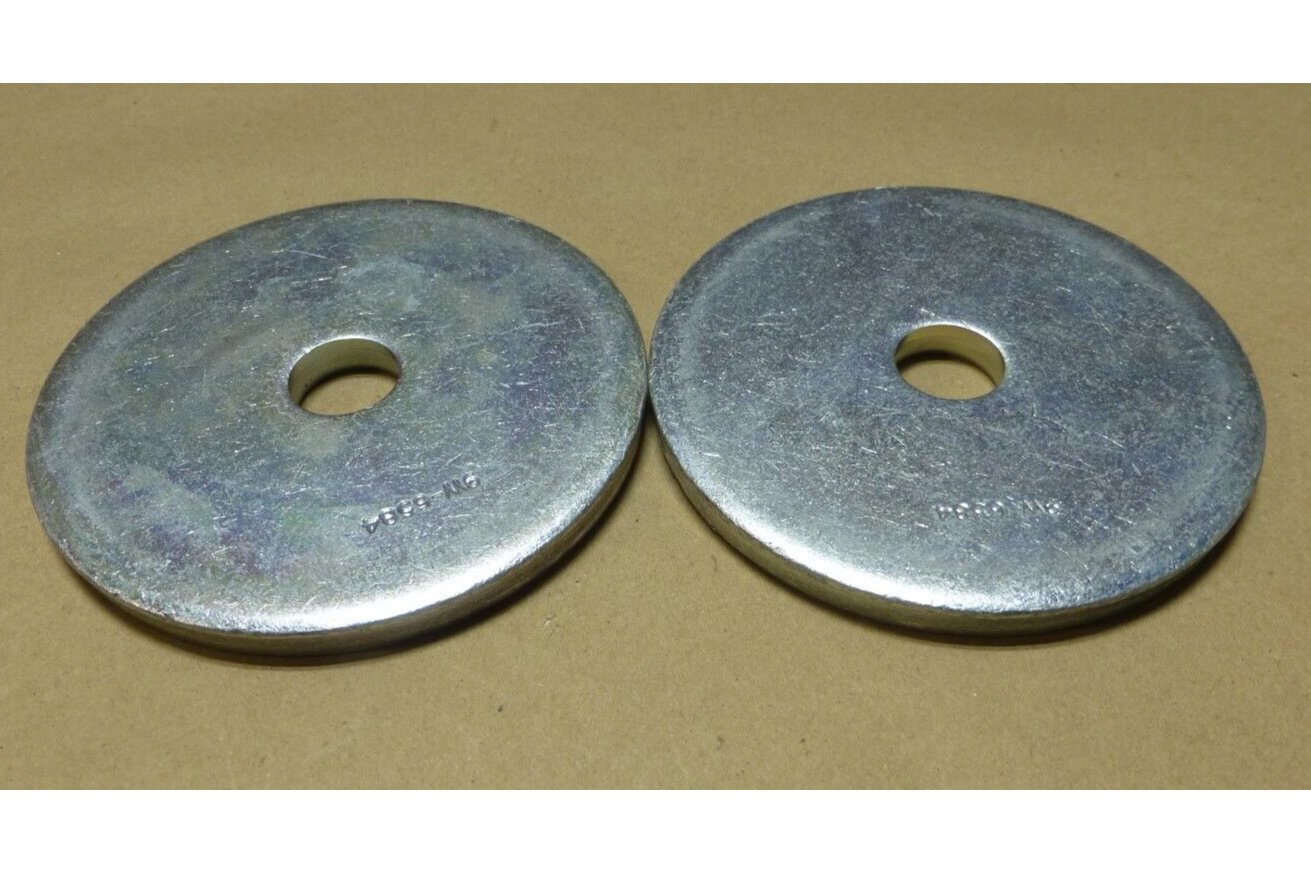 (2x) 3/4" ID x 4-1/2" OD x 3/8" Tall Jumbo Large Flat Washer Hardware Steel | Industrial Replacement Nuts & Bolts Distributor and Machinery Screws & Fasteners Supply
