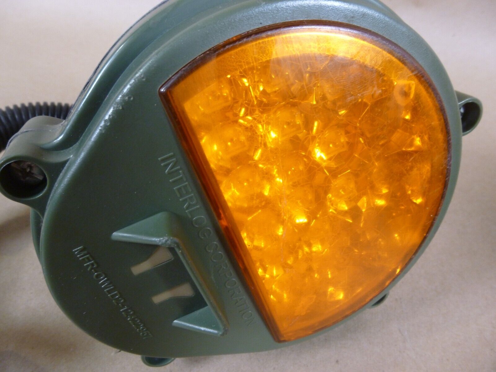 (2x) HUMVEE M998 FMTV Military Front Composite LED Amber Stop Light 12422957 *DAMAGE* | Genuine FMTV Replacement Parts, LMTV Parts For Sale and Military Surplus Medium Tactical Vehicle Parts & Components