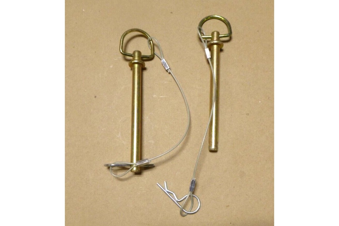 2x USGI TRACTOR TRAILER 3/8" X 4" HITCH / TOW PIN W/ COTTER HAIRPIN LOCK | Replacement Truck Parts, Trailer Accessories, Automobile Supplies, Car Parts & Accessories