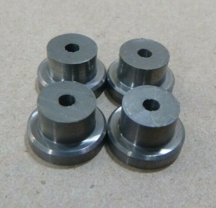 3/32" ID x 3/8" OD x 5/16" TALL STEEL 1/2" FLANGE STANDOFF SPACER BUSHINGS, 4pc | Industrial Replacement Nuts & Bolts Distributor and Machinery Screws & Fasteners Supply