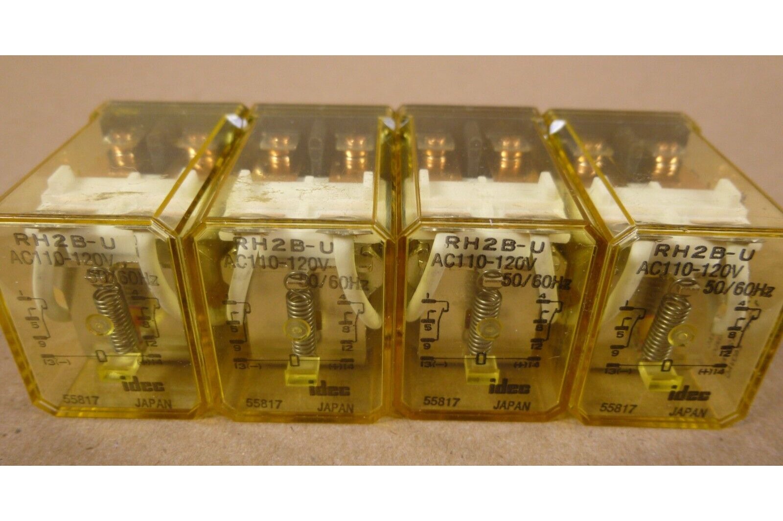 (4x) Idec Japan RH2B-U Relay 110/120VAC NEW | Electrical MRO Replacement Parts & Components and Commercial Electrical Supplies Company