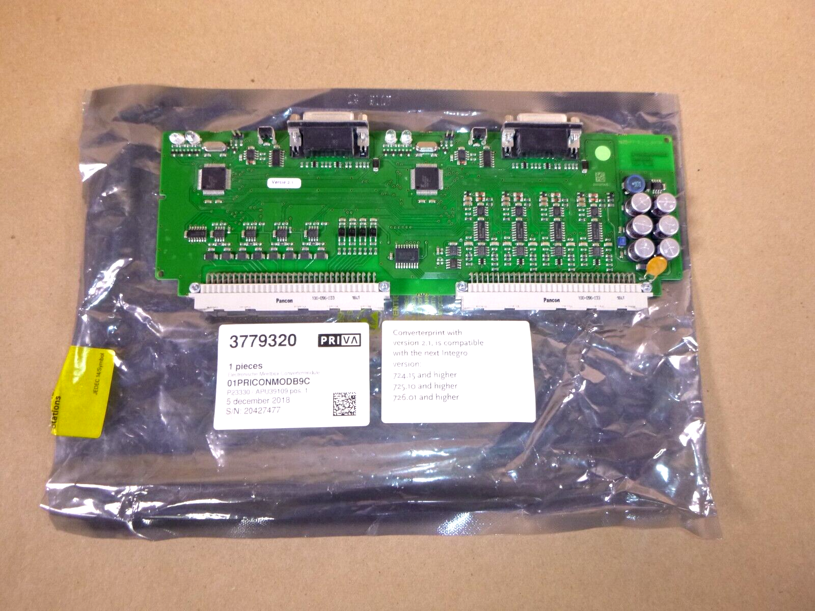 Priva 3779320 Electronic Weather Box Interface Module Version 2.1 | Electrical MRO Replacement Parts & Components and Commercial Electrical Supplies Company