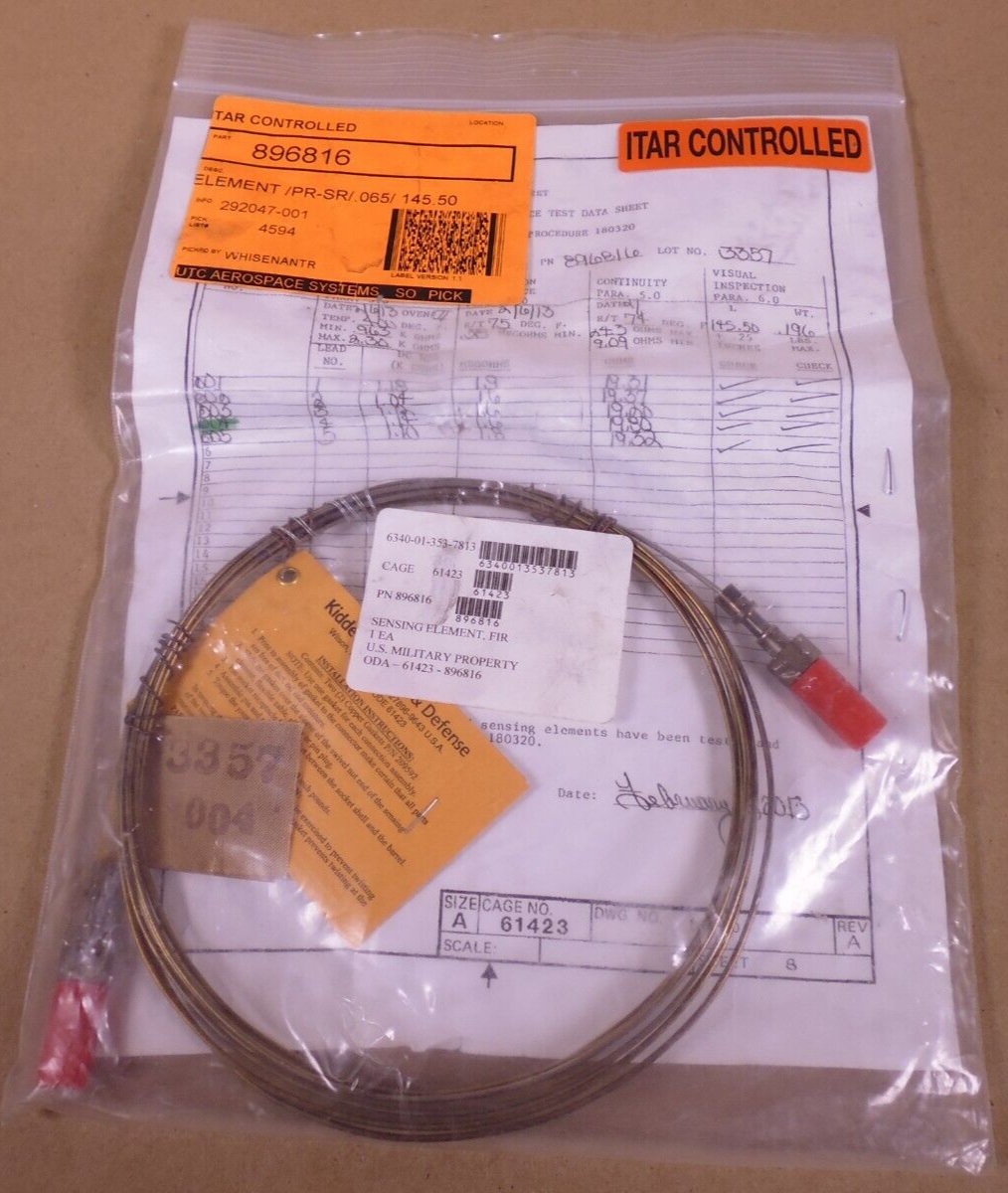 Kidde 896816 Detector Sensing Element , 6340-01-353-7813 | Electrical MRO Replacement Parts & Components and Commercial Electrical Supplies Company