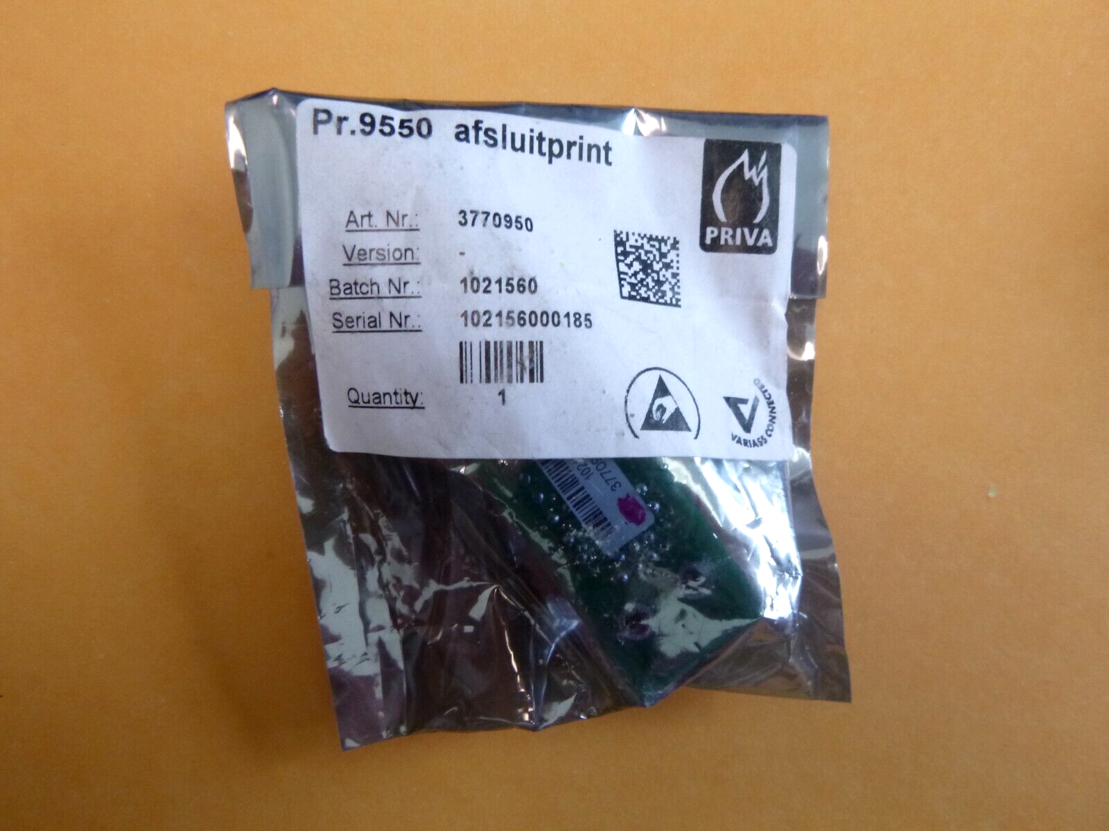 New Priva Horticulture Terminator Board pr. 9550, 3770950 | Electrical MRO Replacement Parts & Components and Commercial Electrical Supplies Company