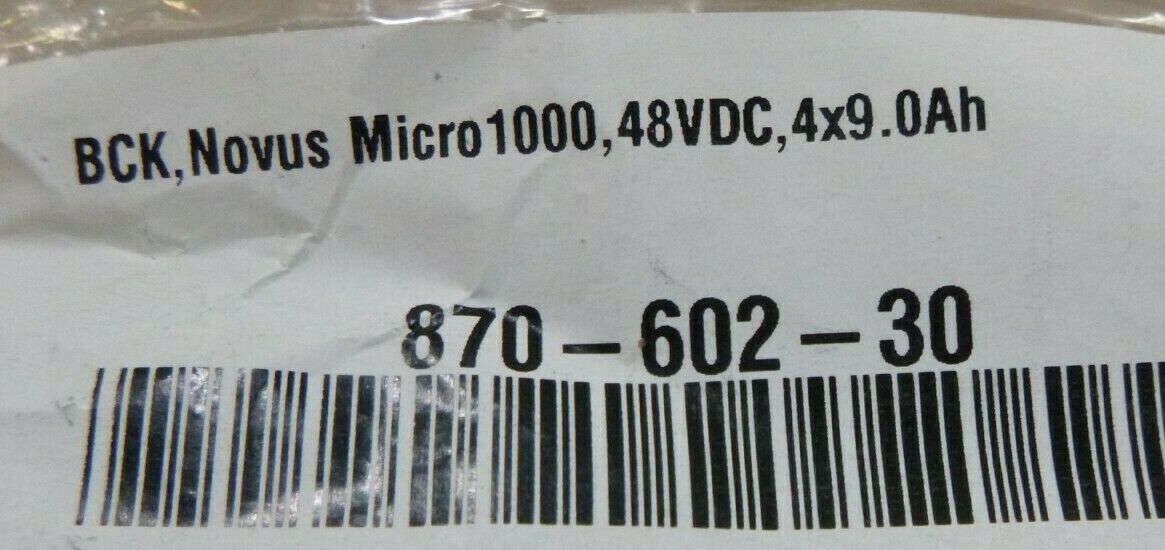 ALPHA 870-602-30 BATTERY CABLE FOR NOVUS MICRO 1000 48VDC 4x9.0Ah | Electrical MRO Replacement Parts & Components and Commercial Electrical Supplies Company