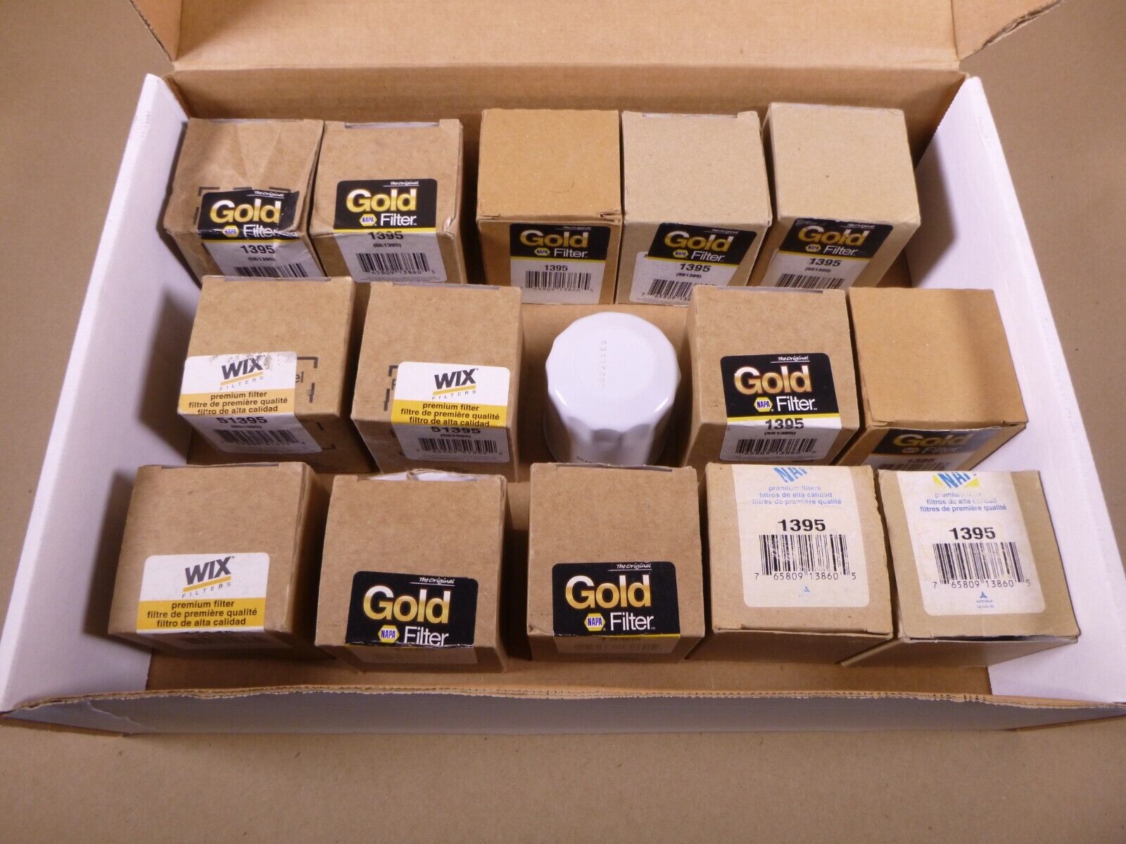 (Lof of 15) NAPA Gold Oil Filter 1395 Wix 551395, 51395 Onan, Deere, Generac | Industrial Tractor Parts Supplier and Surplus Tractor Parts & Accessories