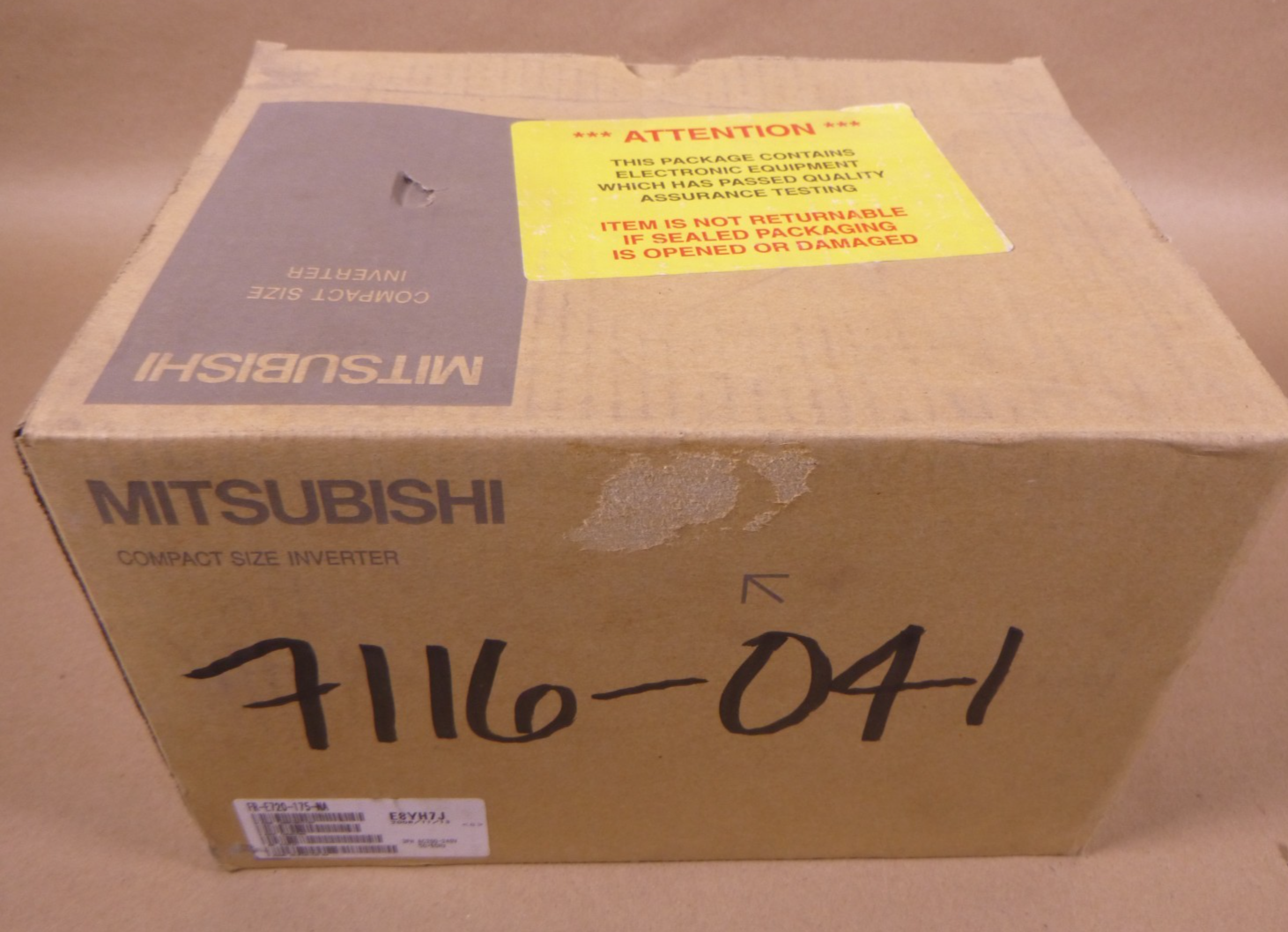 FR-E720-175-NA Mitsubishi E700 Series Inverter 5HP 200-240VAC 3PH | Electrical MRO Replacement Parts & Components and Commercial Electrical Supplies Company