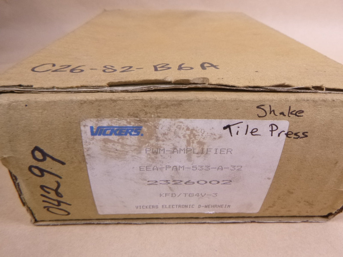 EATON VICKERS EEA-PAM-533-A-32 Amplifier Card Control Board 2326002 | Electrical MRO Replacement Parts & Components and Commercial Electrical Supplies Company