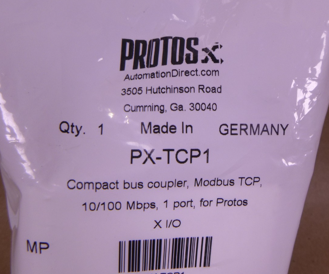 AutomationDirect Protos PX-TCP1 Compact Bus Coupler Modbus TCP 10/100 Mbps | Electrical MRO Replacement Parts & Components and Commercial Electrical Supplies Company