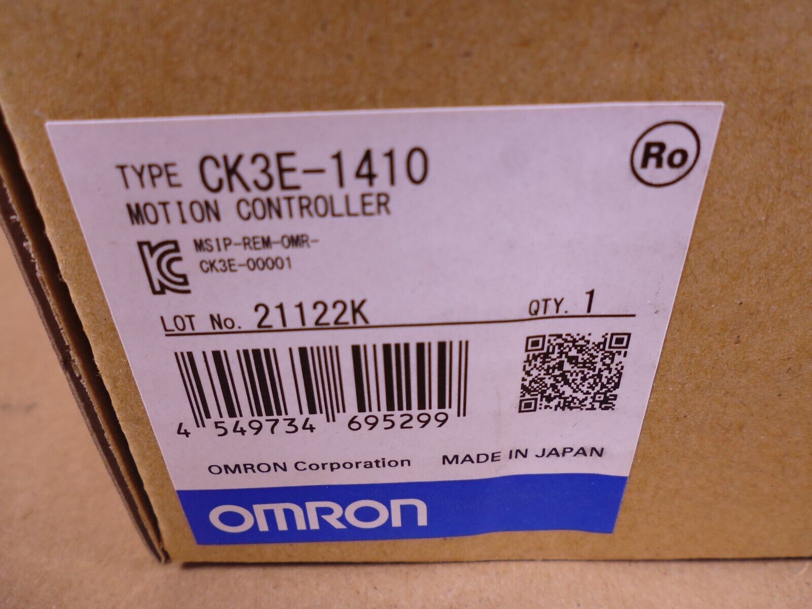 Omron CK3E-1410 - CK3E Programmable Multi-Axis Motion Controller , 32 Axes | Electrical MRO Replacement Parts & Components and Commercial Electrical Supplies Company