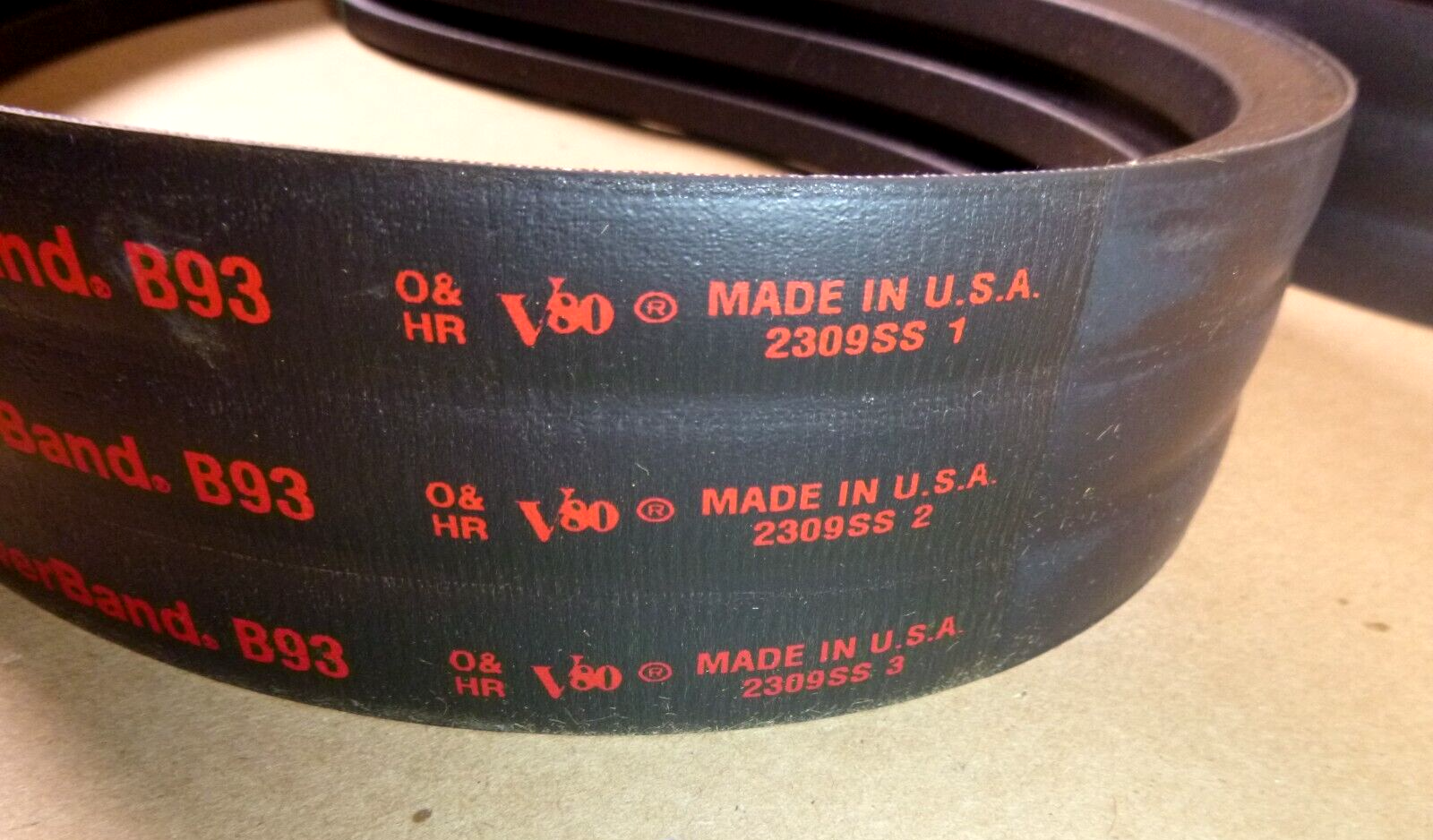 Gates 3/B93 Hi-Power II PowerBand V-Belt, 3 Banded V-Belt 96" OD, Made in USA | Replacement Truck Parts, Trailer Accessories, Automobile Supplies, Car Parts & Accessories