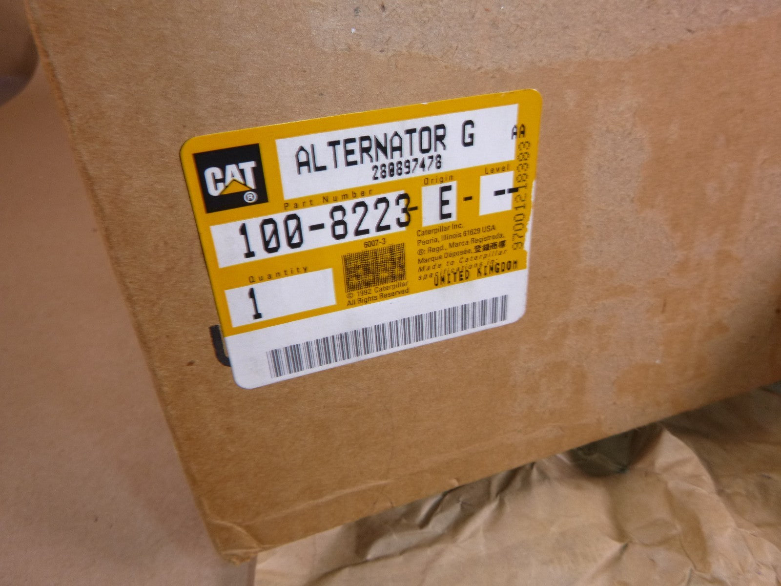 100-8223 Genuine Caterpillar Alternator Generator 12 Volt 55 Amp 3054B 3054 3056 | Industrial Tractor Parts Supplier and Surplus Tractor Parts & Accessories
