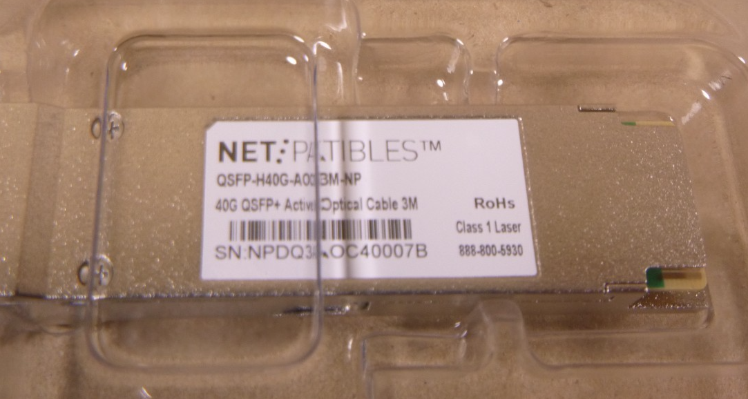 Replacement QSFP-H40G-AOC3M - 40GBASE Active Optical 3M QSFP+ to QSFP+ 850nm | Electrical MRO Replacement Parts & Components and Commercial Electrical Supplies Company