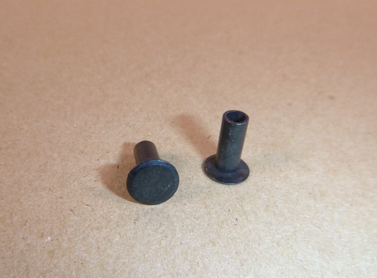 MS16536-174 Brass Tubular Rivets 3/16" Shank x 7/16" Long Black Oxide (1 Lb) | Industrial Replacement Nuts & Bolts Distributor and Machinery Screws & Fasteners Supply