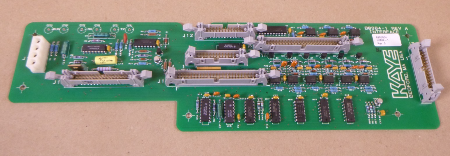 Kaye B0984-1 Rev A Interface U0984-1 Rev. 3 Board | Electrical MRO Replacement Parts & Components and Commercial Electrical Supplies Company