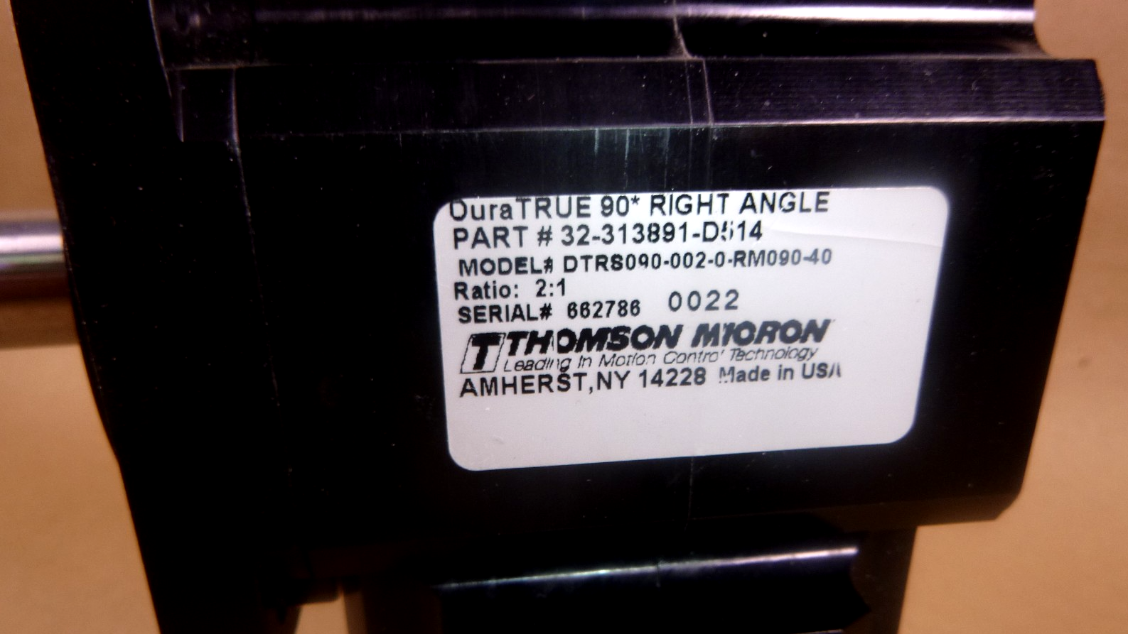 Thomson Micron Planetary Reducer 2:1 Ratio DTRS090-002-0-RM090-40 | Industrial Electric Motors, Pumps & Parts