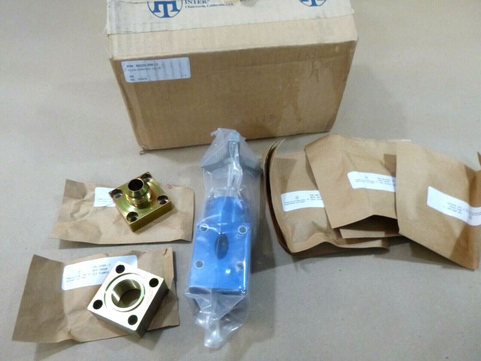 Hydraulics International Military T45 Flow Control Valve 90220-200-22 | Industrial MRO Replacement Parts, Manufacturing Machine Parts & Components, Heavy Equipment Parts Supplier
