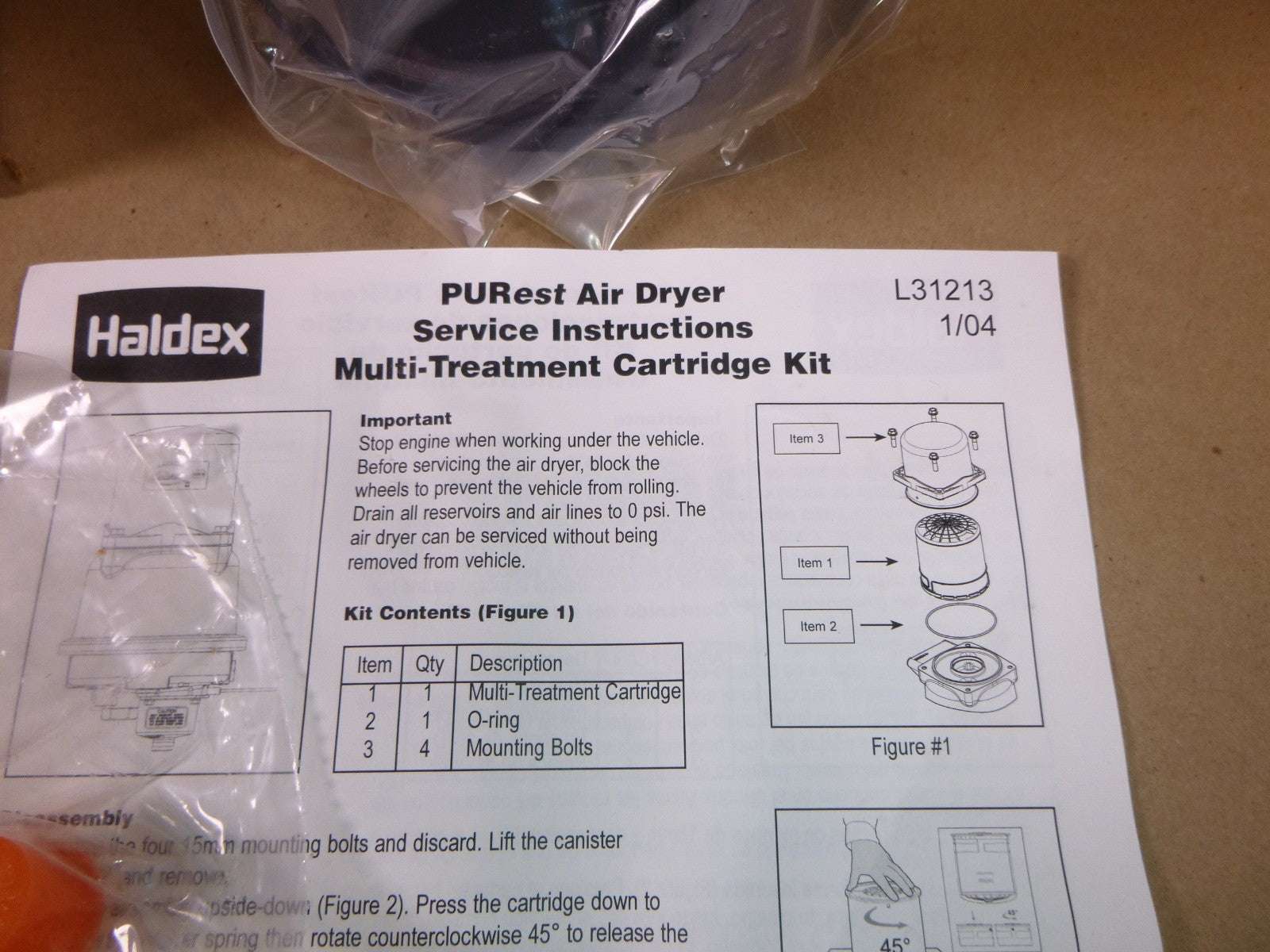 Haldex PURest Air Dryer Cartridge Desiccant RN60Z, 10018499, 4440-01-542-3419 | Replacement Truck Parts, Trailer Accessories, Automobile Supplies, Car Parts & Accessories