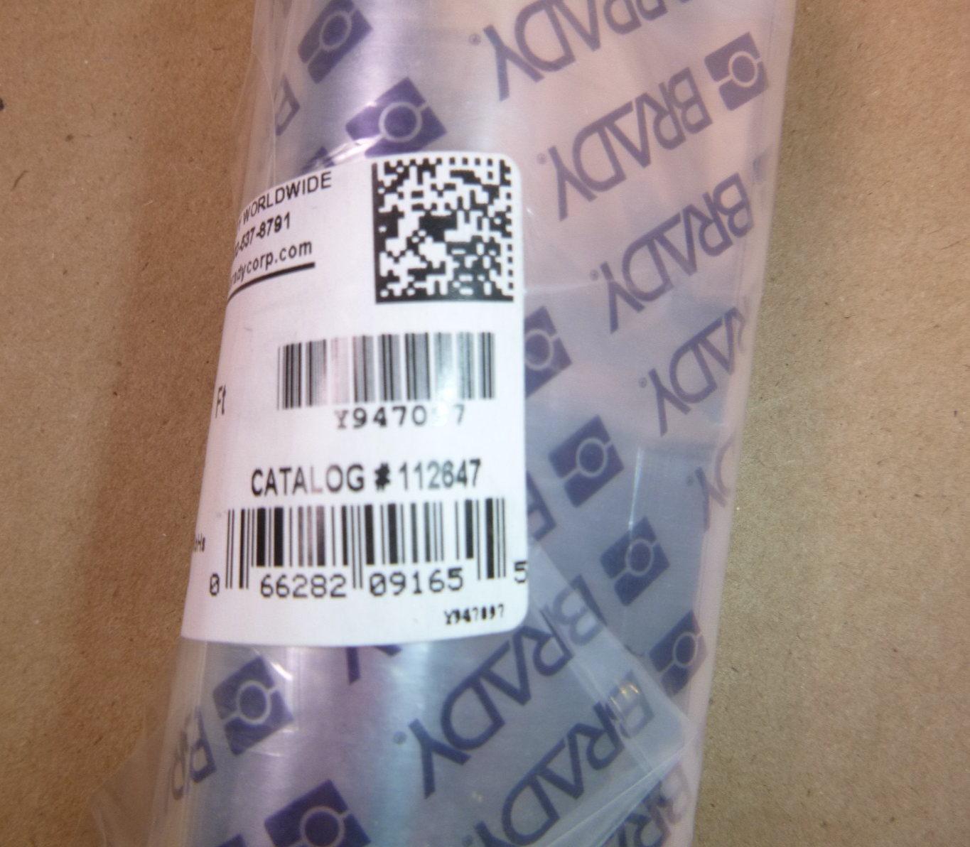 R4313 Brady Thermal Transfer Ribbon 4" x 242&