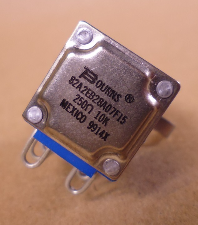 (5x) Bourns 82A2E-B28-A07/F15 250 Ohm 10K Potentiometer ,5/8" Body, 3/8" Thread | Electrical MRO Replacement Parts & Components and Commercial Electrical Supplies Company