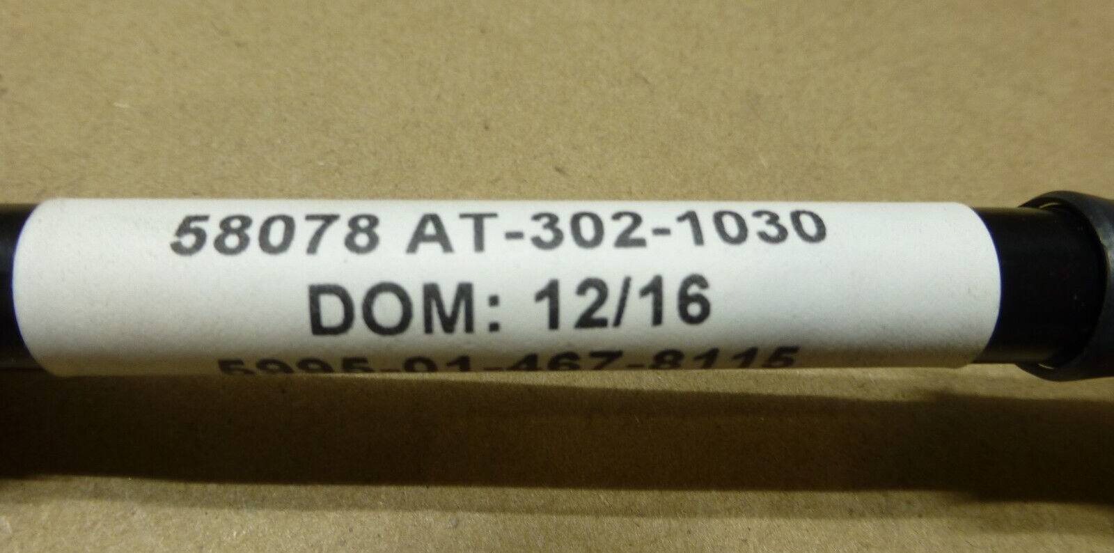 AT-302-1030 RF CABLE FOR HARRIS 10497-0363-01 AN/PRC-150 RF-5833H-PA | Electrical MRO Replacement Parts & Components and Commercial Electrical Supplies Company