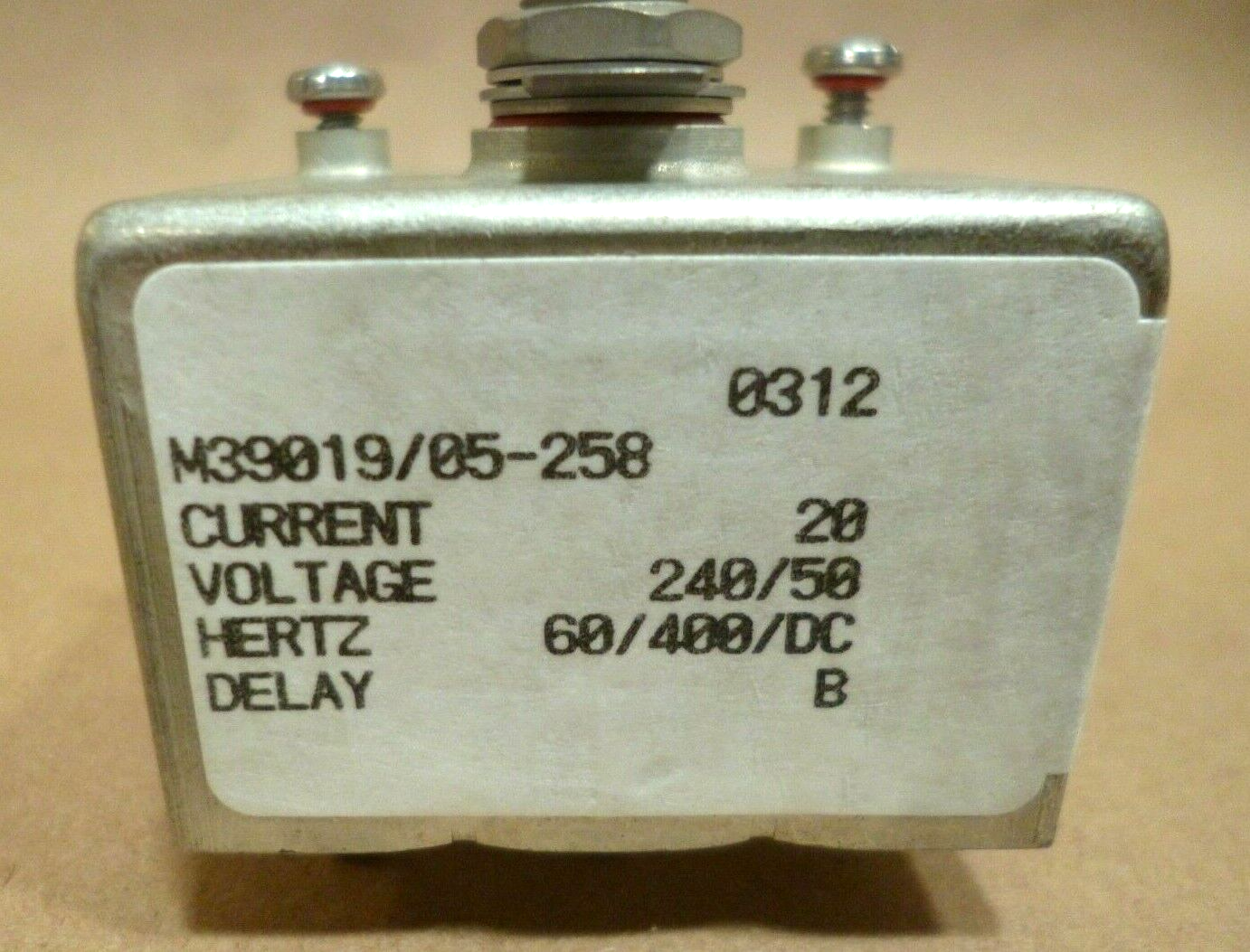 Airpax Sensata Circuit Breaker Magnetic 3Pole 20A 240VAC/50VDC , M39019/05-258 | Electrical MRO Replacement Parts & Components and Commercial Electrical Supplies Company