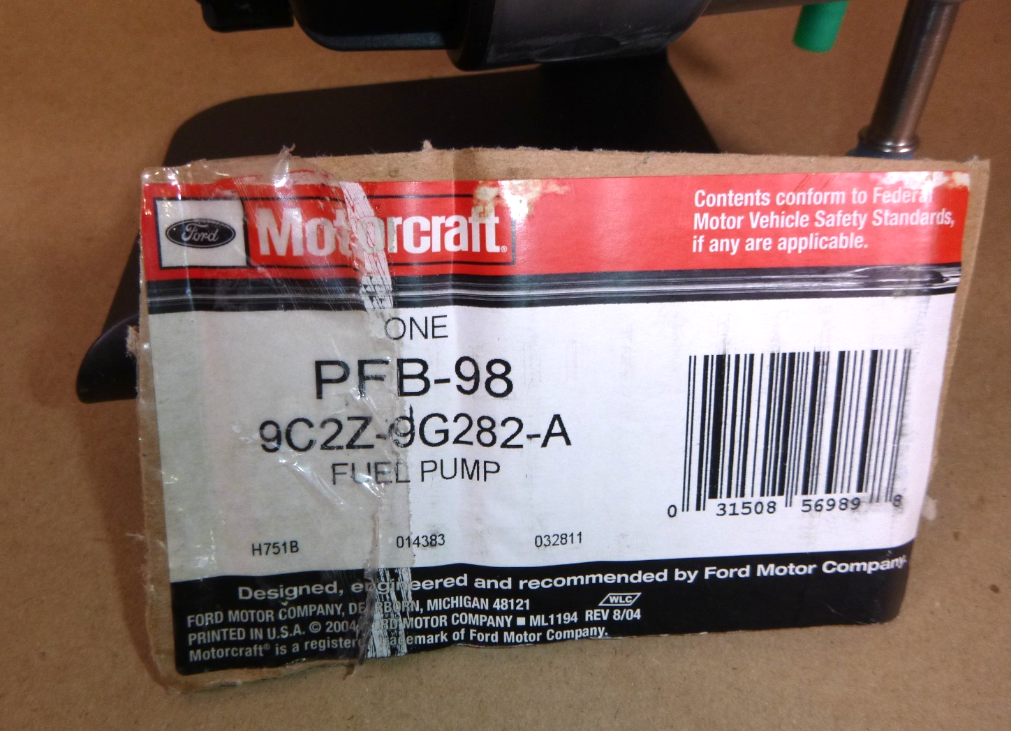 NEW OEM FORD MOTORCRAFT 9C2Z-9G282-A FUEL PUMP PFB-98 (NEW NO BOX)