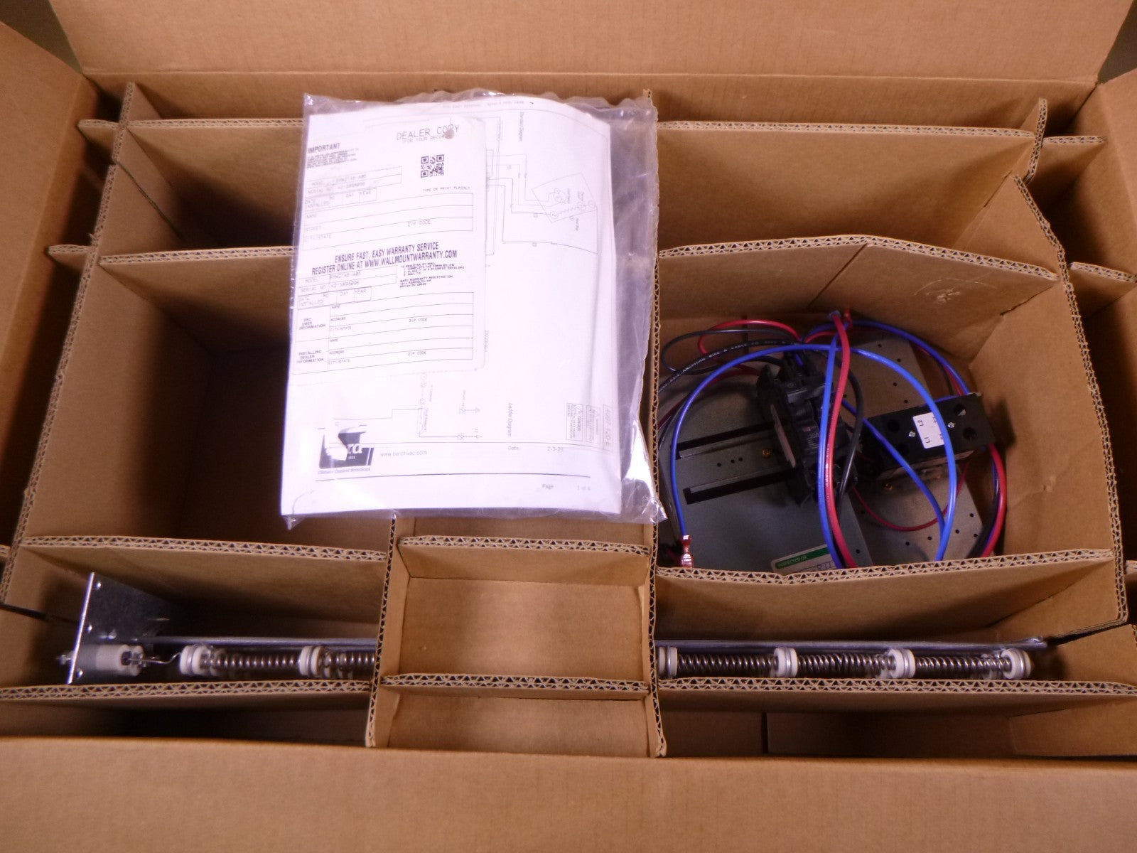 Bard EHW2TAB-A05 5KW Electric Heat Kit For W24AB-A A/C HVAC Models | Industrial MRO Replacement Parts, Manufacturing Machine Parts & Components, Heavy Equipment Parts Supplier