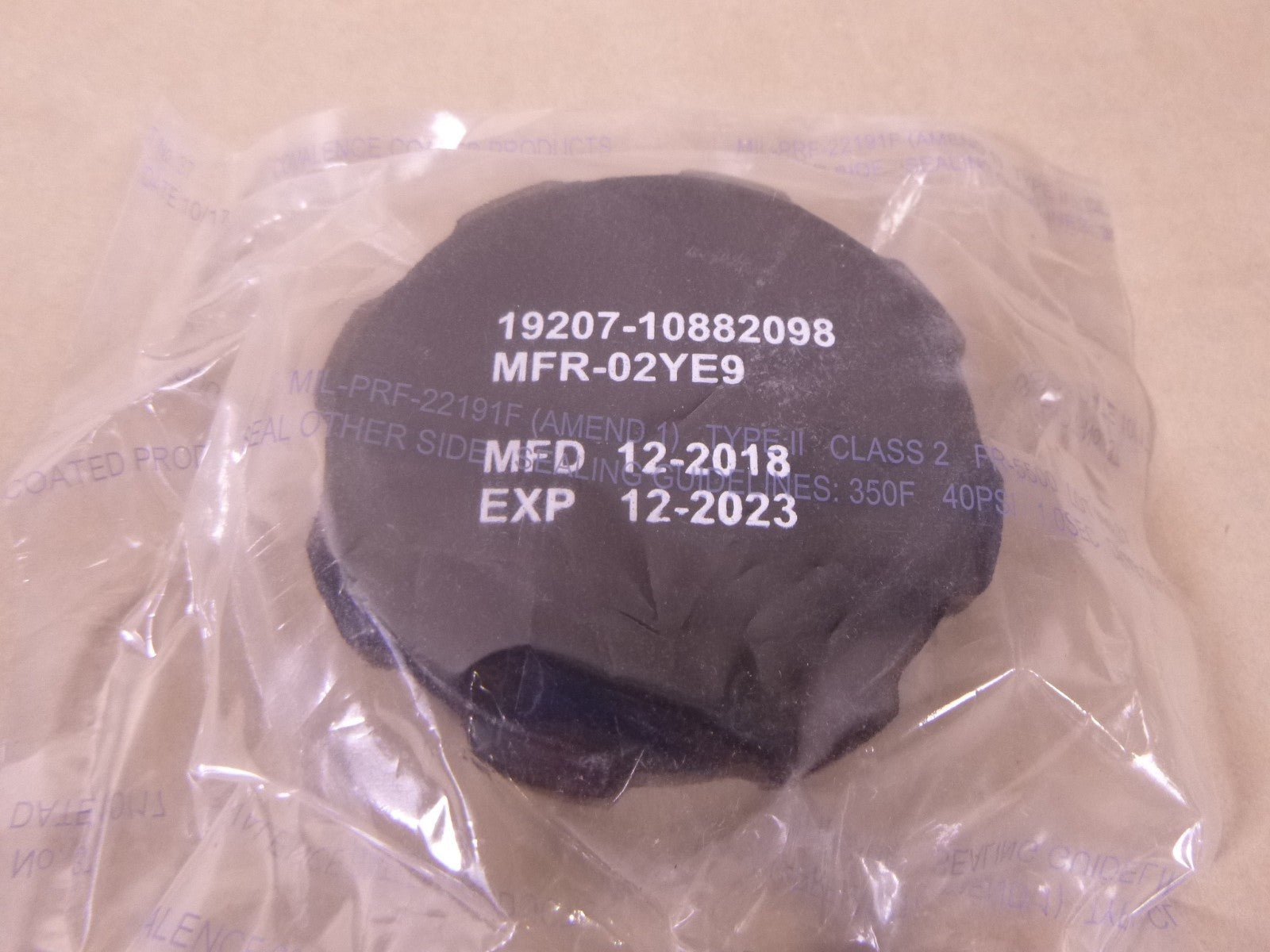 10882098 2.5" UNS Thread Dia. Brass Military Filler Cap , 2930-01-090-4932