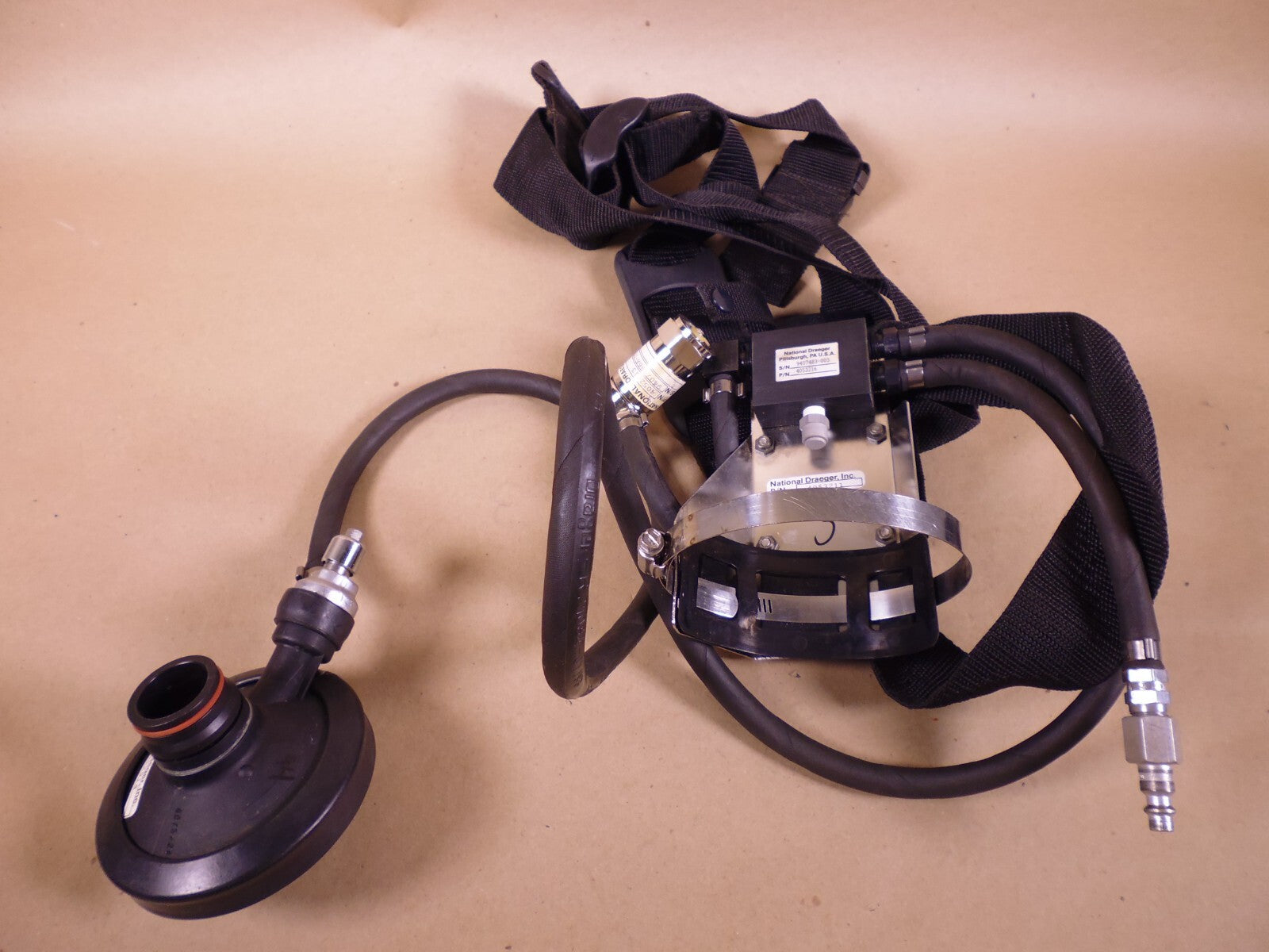 Drager 4052486 ALE Breathing Apparatus w/ Mask & Radio Connector 4056218 | Industrial MRO Tools and Replacement Industrial Equipment Components