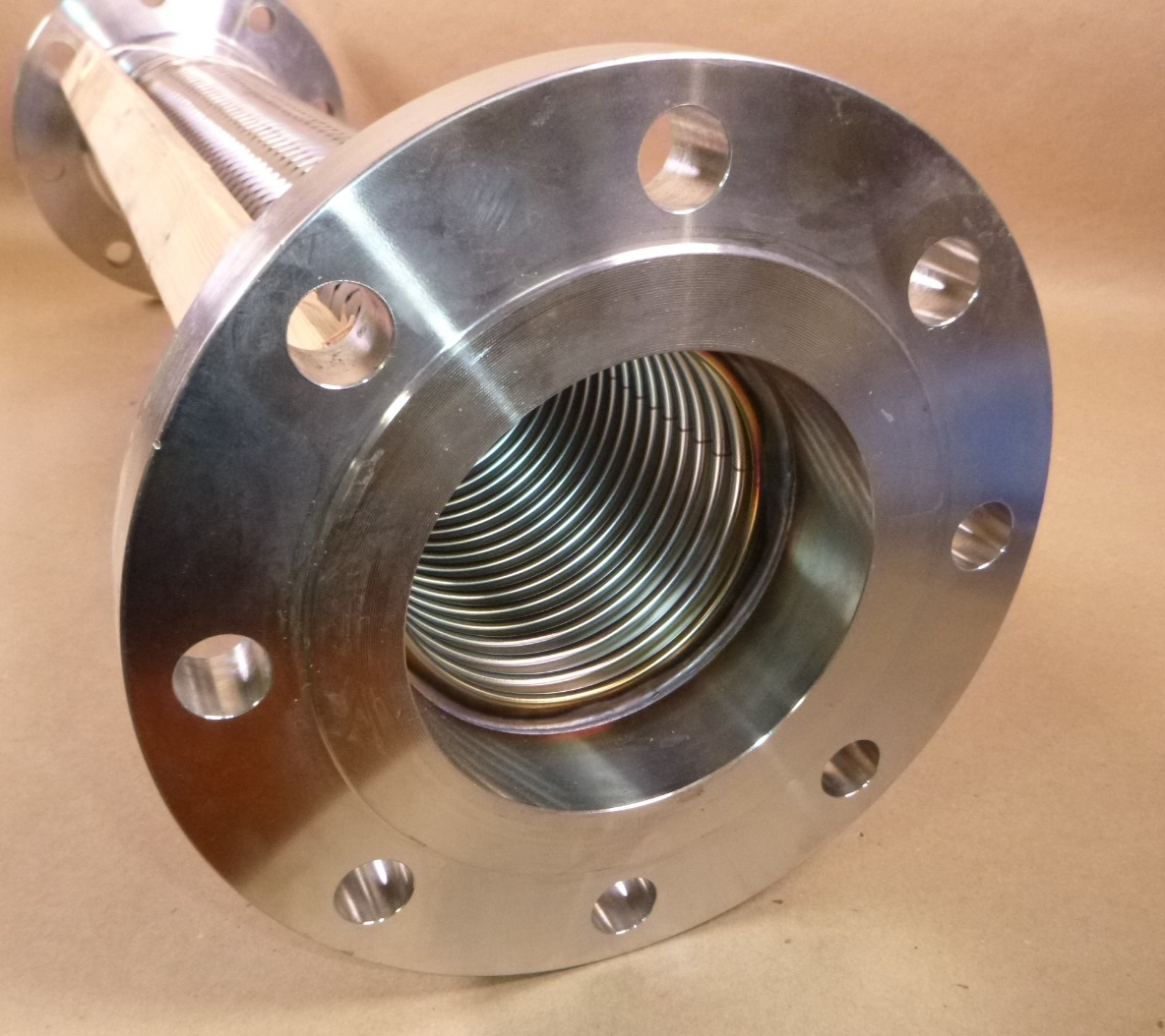 4" x 28" Stainless Steel Expanion Joint Flexible Hose W/ 316L Flanges 150 LB
