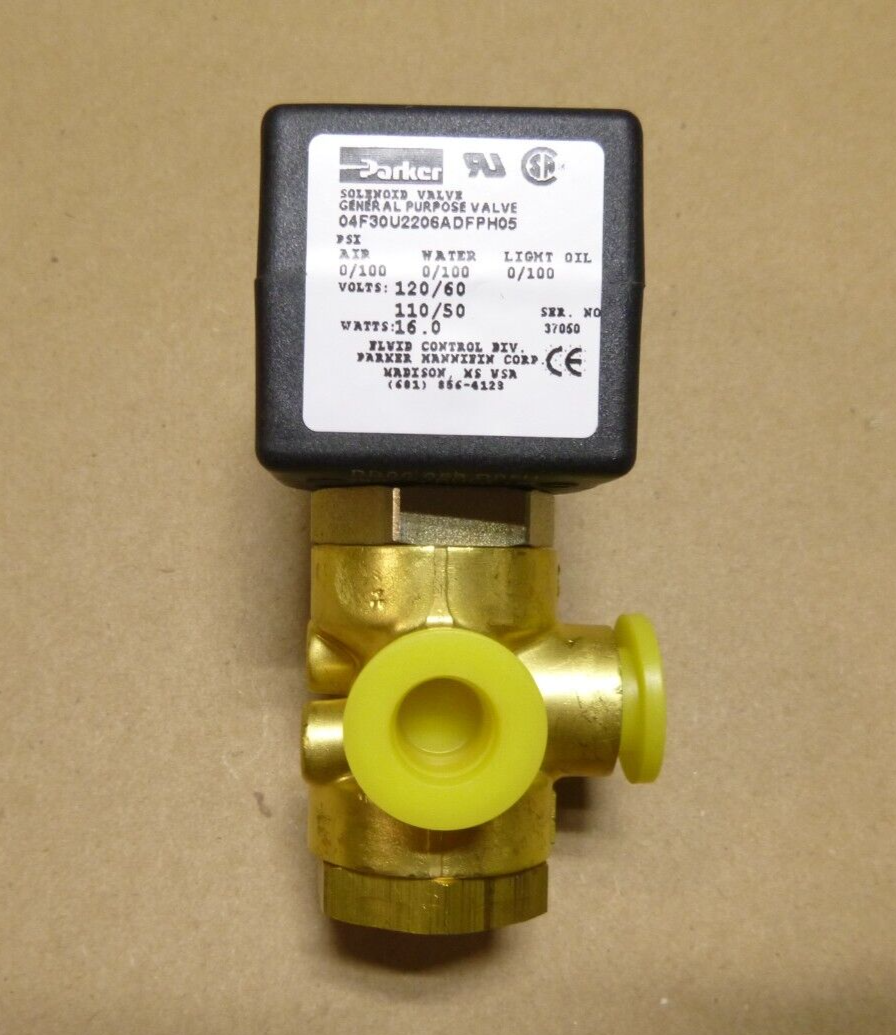 New PARKER 04F30U2206ADFPH05 Series 30 Small Three-Way Direct Acting Valve | Industrial MRO Replacement Parts, Manufacturing Machine Parts & Components, Heavy Equipment Parts Supplier
