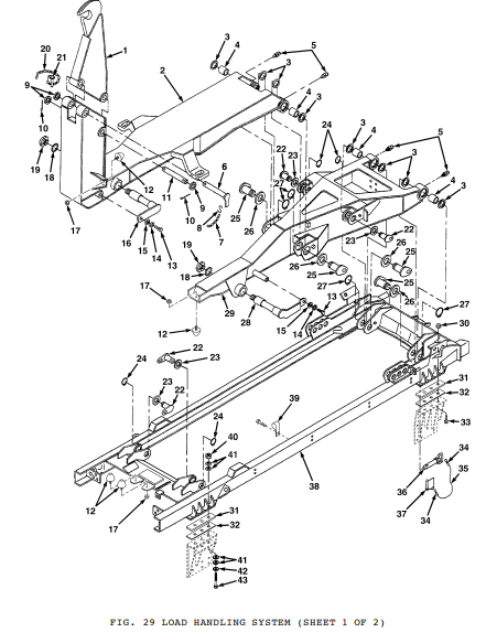1863010W Shouldered Shaft 12701506 HEMTT M1977 Load Handling , 3040-01-356-4589