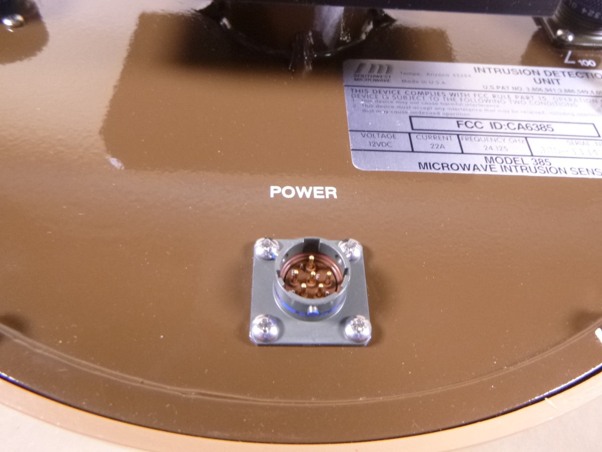 Southwest Microwave Model 385 Instrusion Sensor Outdoor Transceiver 12VDC .22A | Electrical MRO Replacement Parts & Components and Commercial Electrical Supplies Company