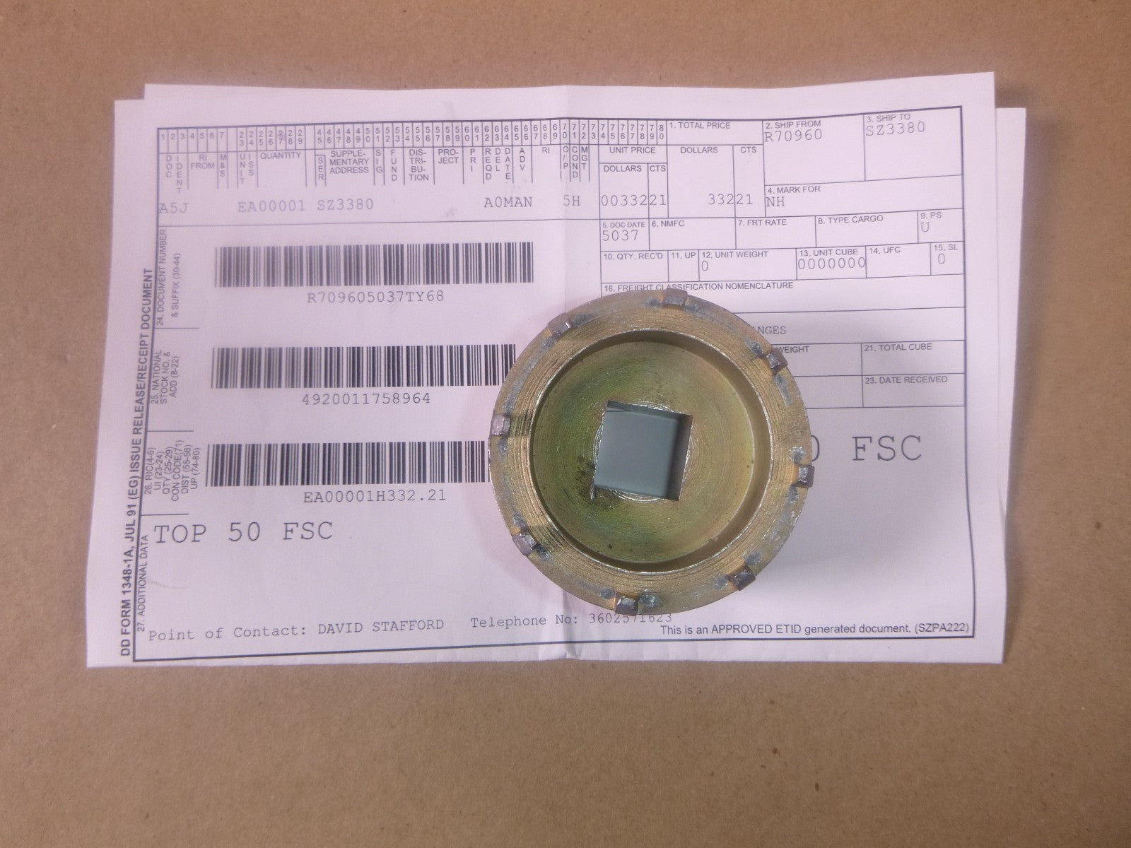 4920-01-175-8964 TAIL DRIVE FLANGES WRENCH 70700-20687-102 | Industrial MRO Tools and Replacement Industrial Equipment Components