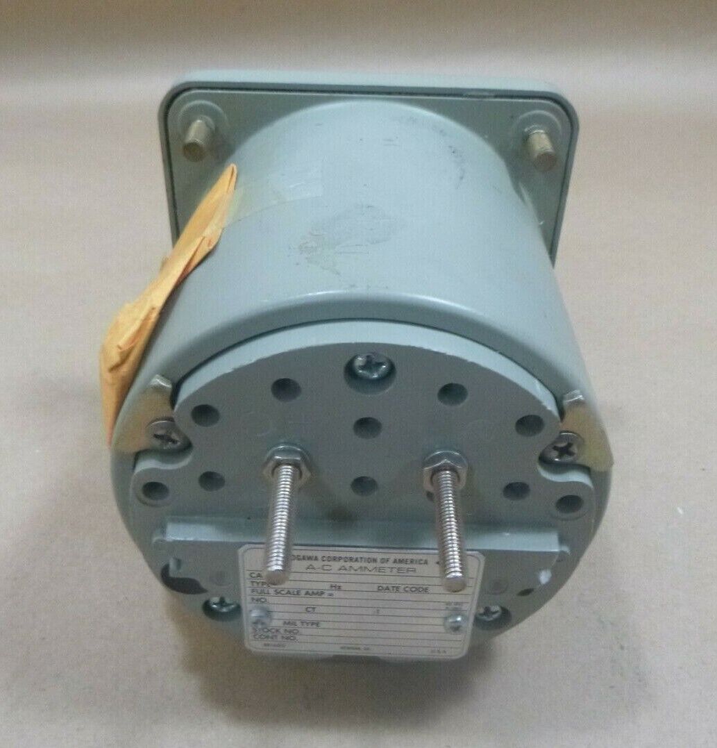 YOKOGAWA A-C AMMETER GAUGE NAVAL VINTAGE 35-1246-PO-46L-XWD-31 6685-01-111-8710 | Electrical MRO Replacement Parts & Components and Commercial Electrical Supplies Company