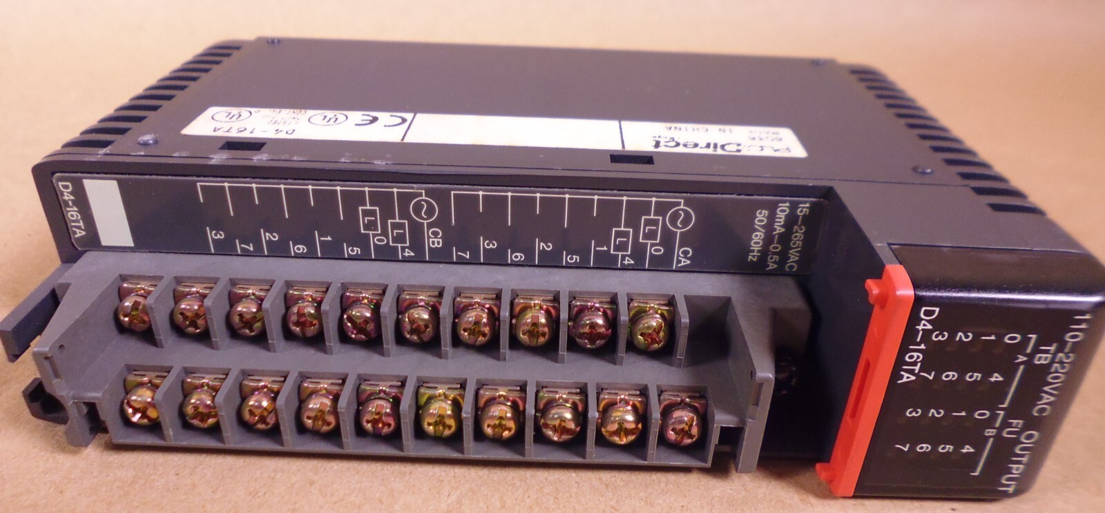 PLC Direct By Koyo D4-16TA Relay Output Module *Missing Cover* | Electrical MRO Replacement Parts & Components and Commercial Electrical Supplies Company