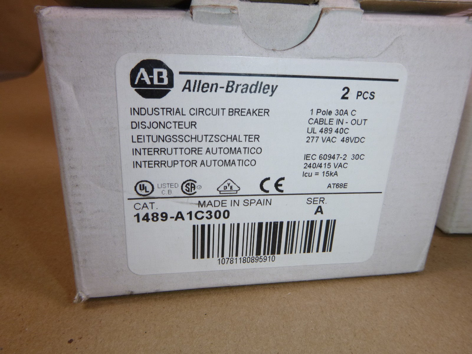 (Lot of 31) Allen Bradley 1489 & 140M Circuit Breakers (New Old Stock)