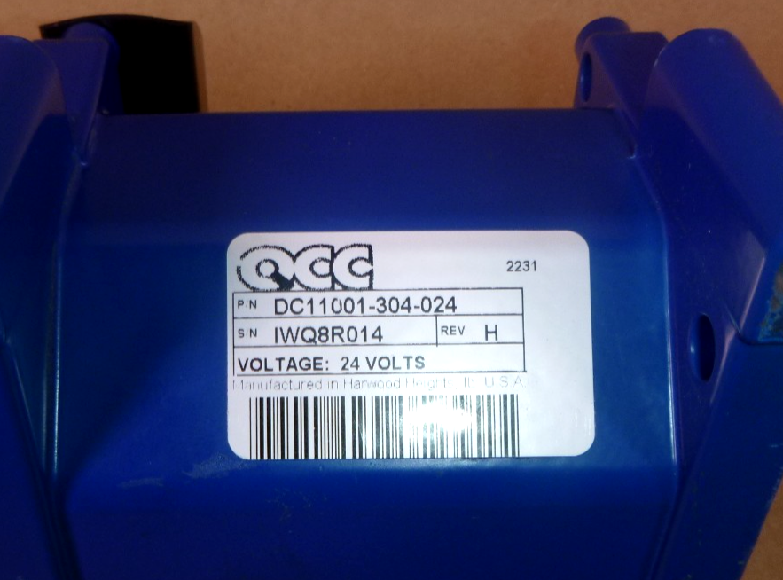 QCC 24 Volt Dyna Actuator DC11001-304-024 Rev H (Formerly Barber-Colman)