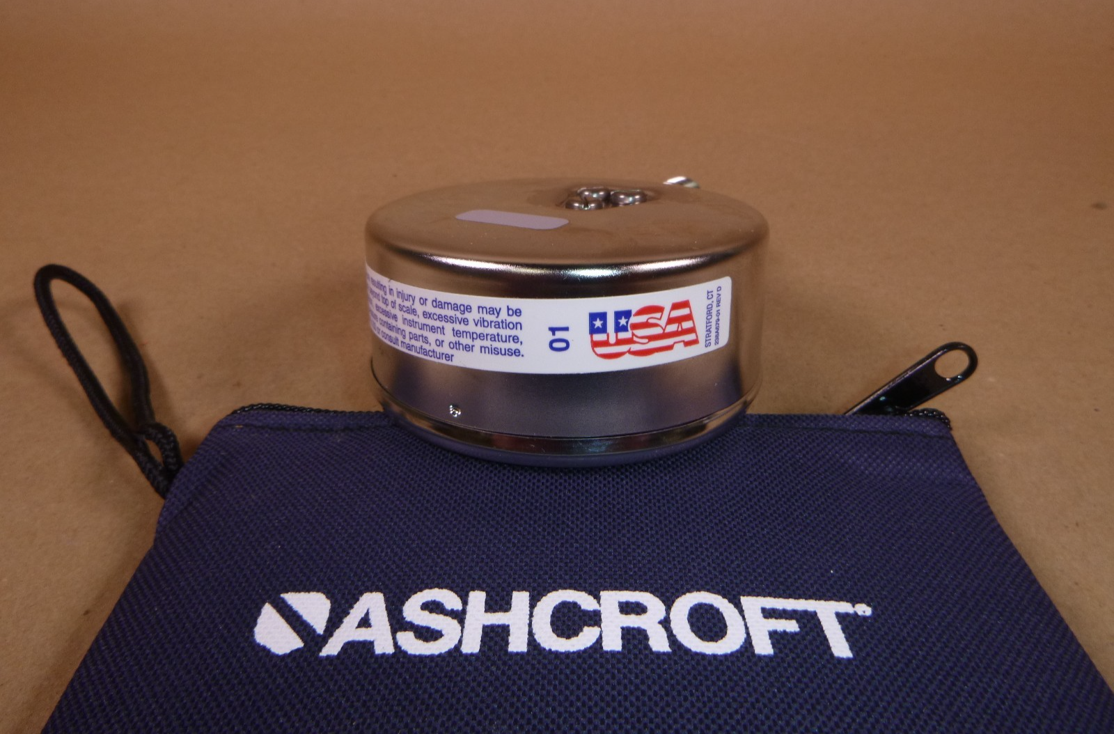 Ashcroft Pressure Test Gauge 3" Dial, 1/4" Thread, Lower Mount 0-400 Psi | Industrial MRO Replacement Parts, Manufacturing Machine Parts & Components, Heavy Equipment Parts Supplier