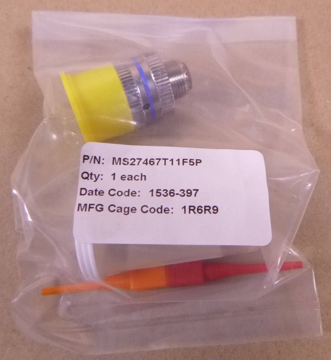 MS27467T11F5P Electrical Circular Mil Connector , 5935-01-254-9391 | Electrical MRO Replacement Parts & Components and Commercial Electrical Supplies Company