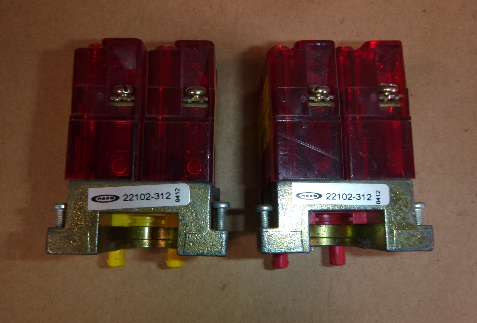 22102-312 REES Emergency Stop Push Button, Mushroom Head ( Lot of 2 ) Used