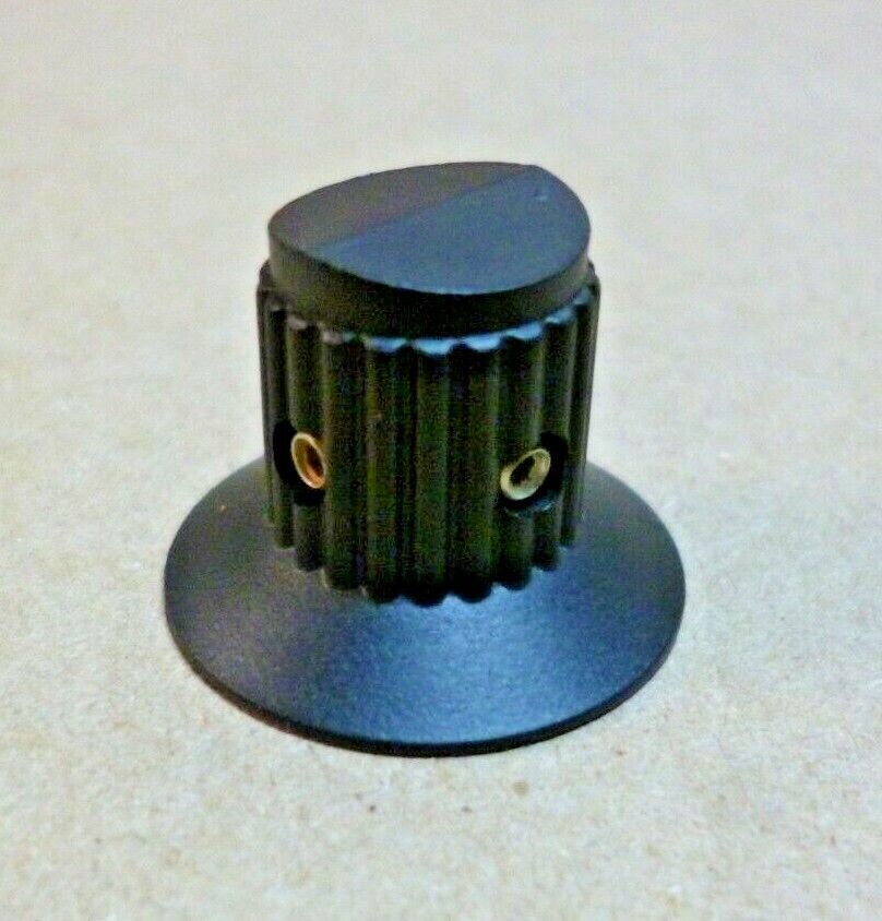 MS91528-0G2B MIL-SPEC Skirted/Round With Concave Top Knob 1/4" Hole - Set Screws | Industrial MRO Replacement Parts, Manufacturing Machine Parts & Components, Heavy Equipment Parts Supplier