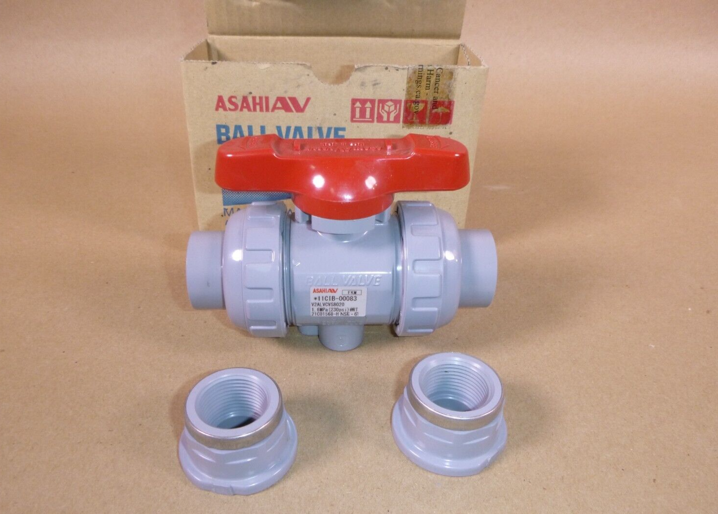 ASAHI 1613007, Manual Two-Way Ball Valve 3/4" CPVC 150 Psi Grainger P/N 49FA76 | Industrial MRO Replacement Parts, Manufacturing Machine Parts & Components, Heavy Equipment Parts Supplier