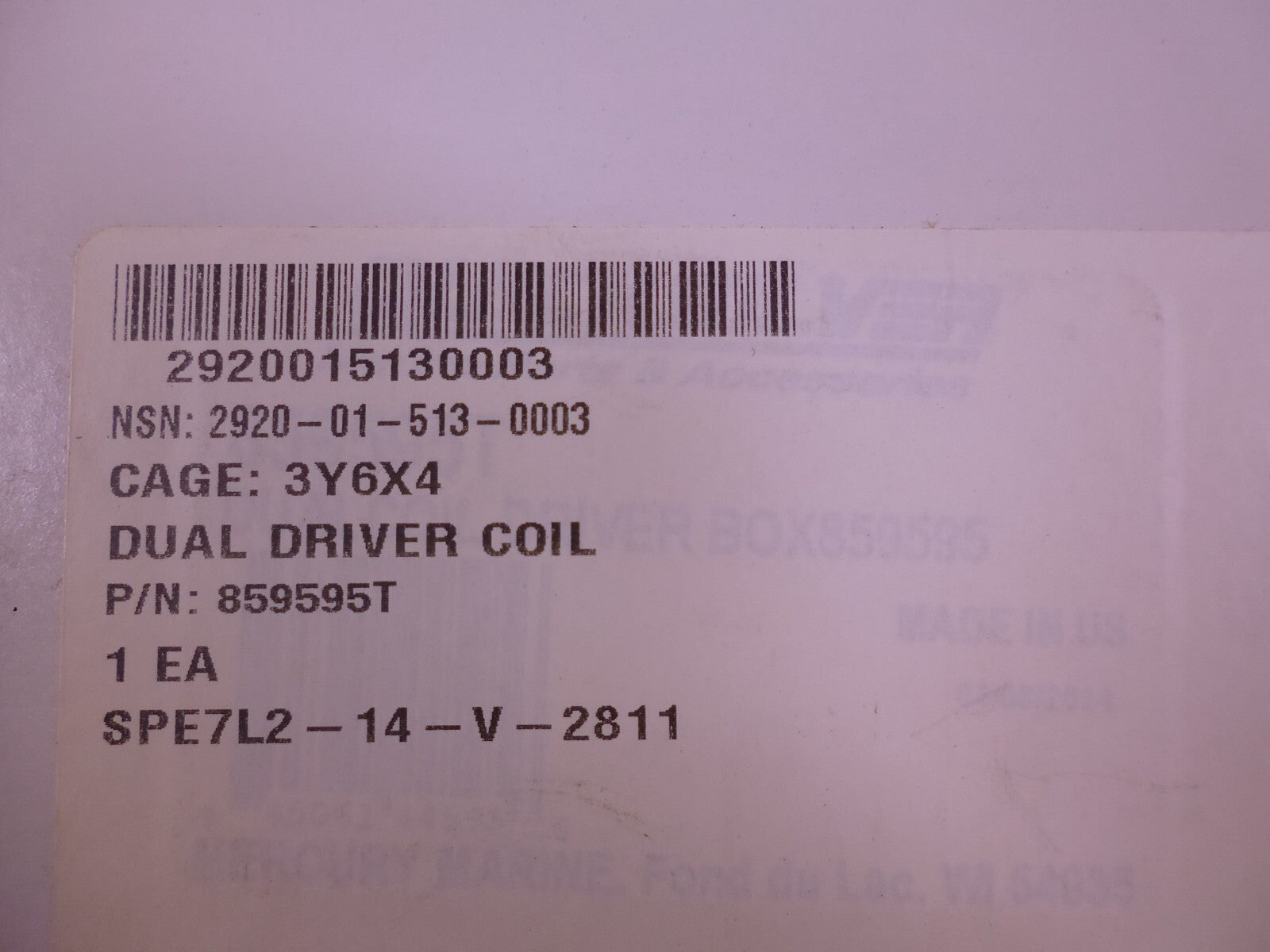 OEM Mercury Quicksilver 859595T Dual Coil Driver 859595 Genuine 200 225 250 DFI | Replacement Truck Parts, Trailer Accessories, Automobile Supplies, Car Parts & Accessories