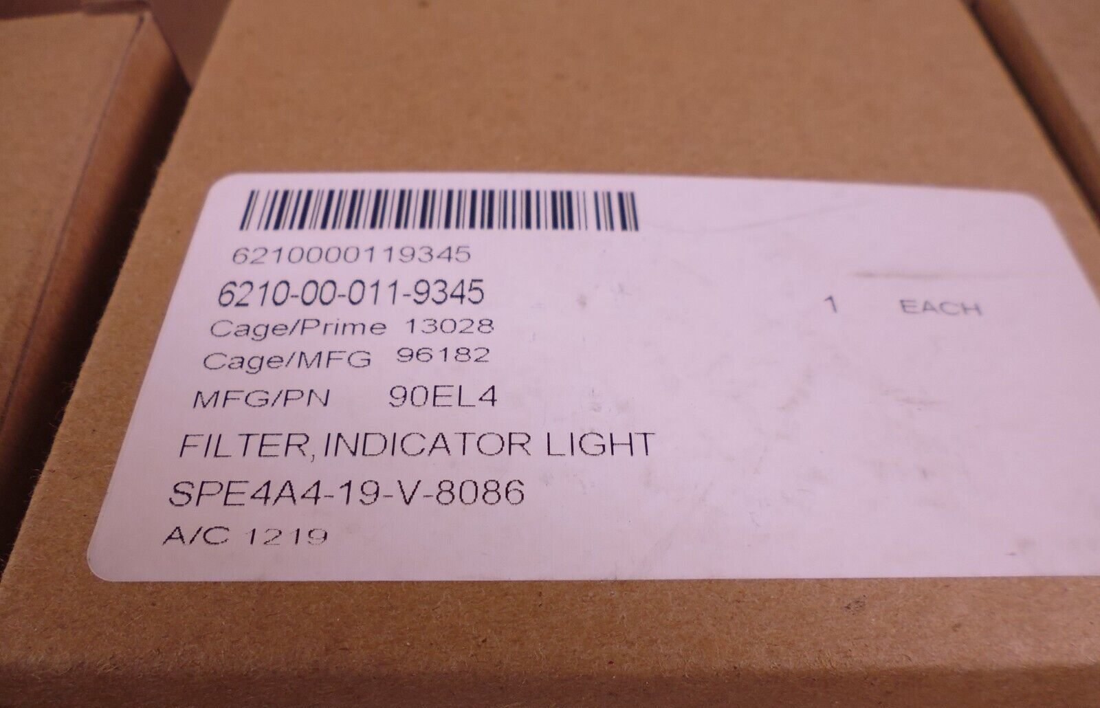 (42x) Eaton 90EL4 Indicator Light Filter 80EJ4 DS101104-5 , 6210-00-011-9345 | Electrical MRO Replacement Parts & Components and Commercial Electrical Supplies Company