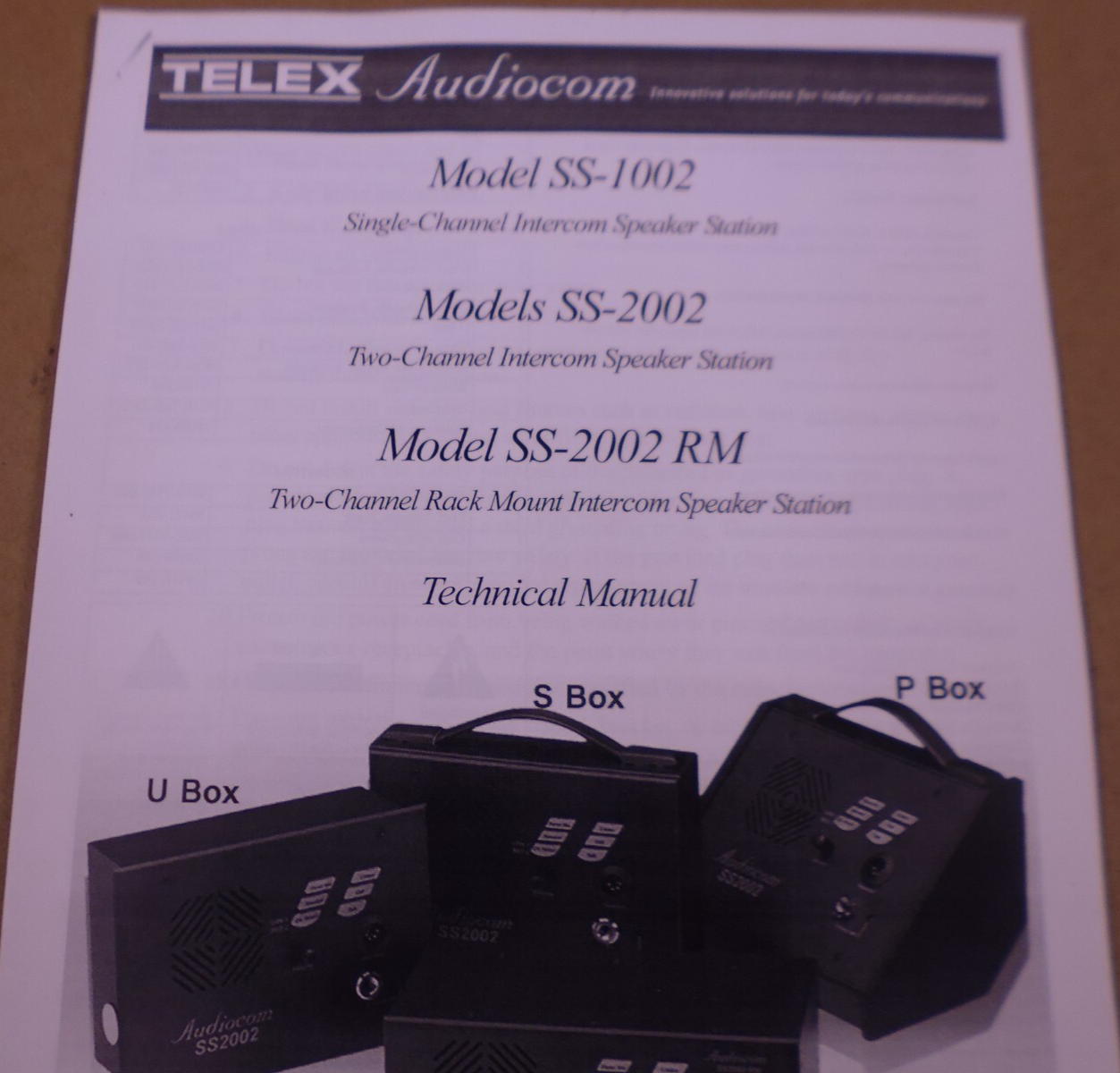Telex Audiocom SS1002 Single-Channel Intercom Speaker Station | Electrical MRO Replacement Parts & Components and Commercial Electrical Supplies Company